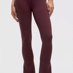 Lululemon Align Mini Flare size 10 Garnet LIKE NEW